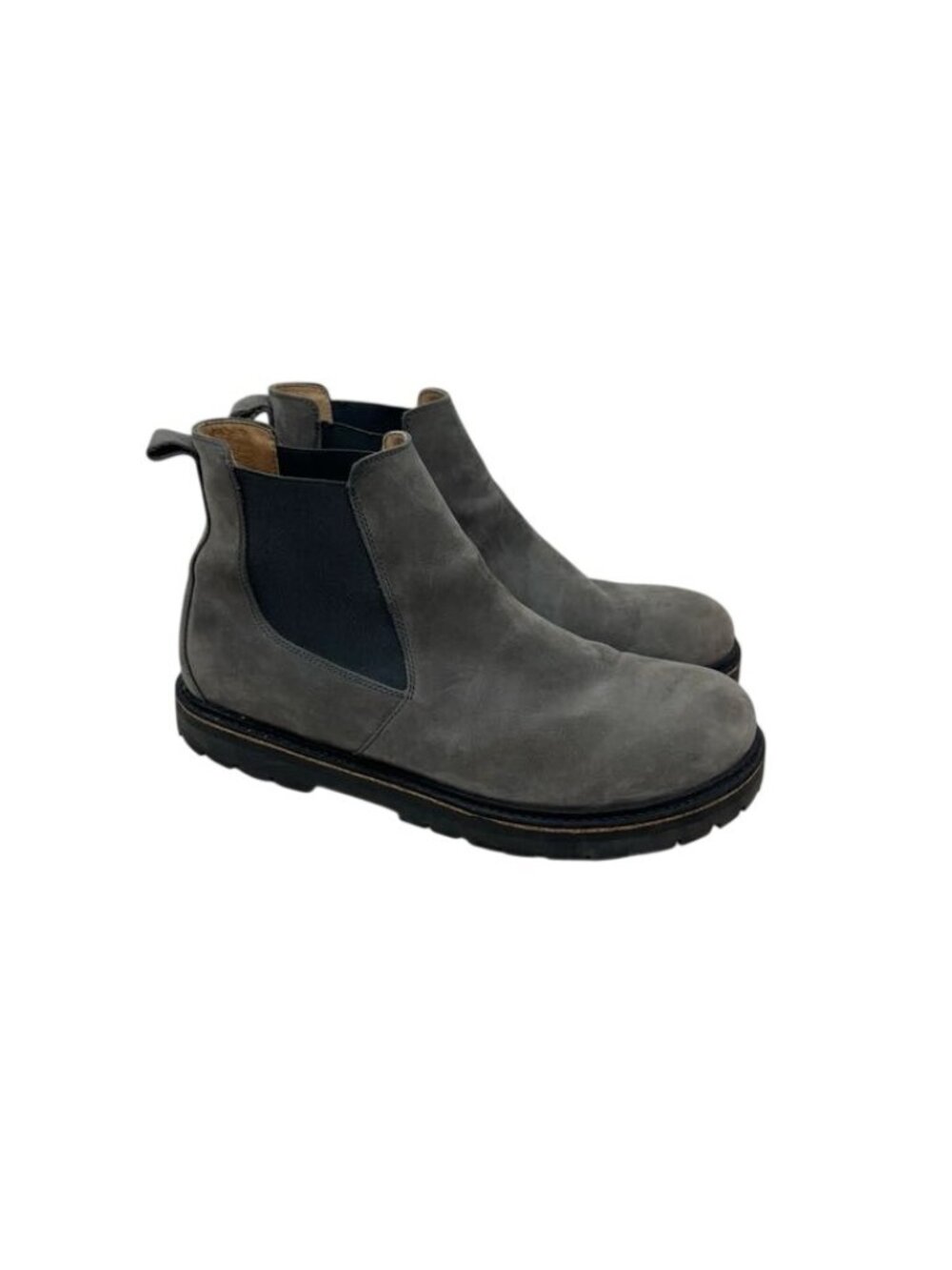 Birkenstock Stalon Nubuck Chelsea Ankle Boots Graphite Grey Mens size 46 US 13
